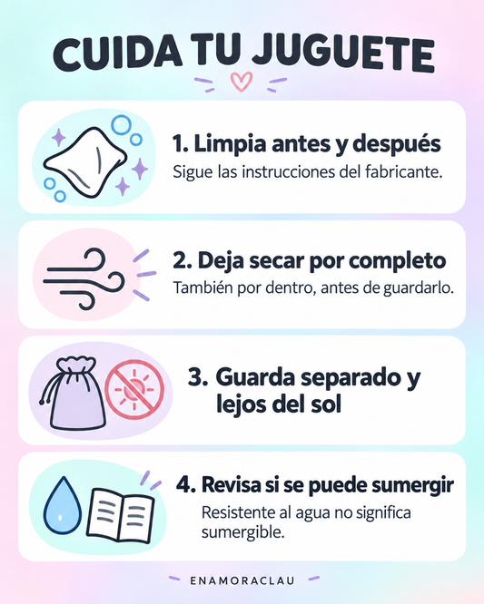 Cuidados de juguetes Enamora by Clau